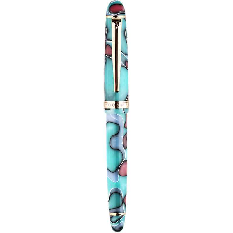Stylo plume Majohn S3 en celluloïd, pointe fine en iridium plaqué or