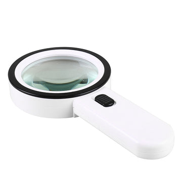 30X handheld groot vergrootglas 12 LED-verlichte vergrootglas