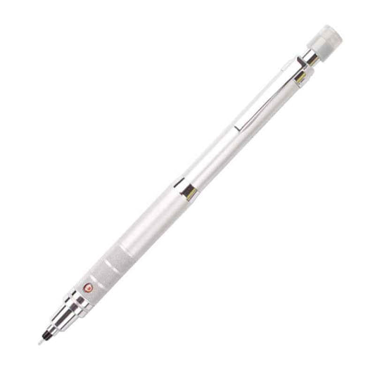 Uni Kuru Toga Roulette Druckbleistift, 0,5 mm silbernes Gehäuse