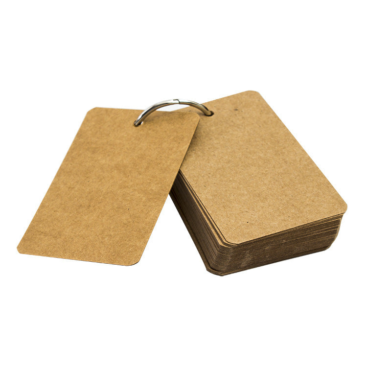 Blank Color Index Cards with Ring Memo Note Cards,8-Color