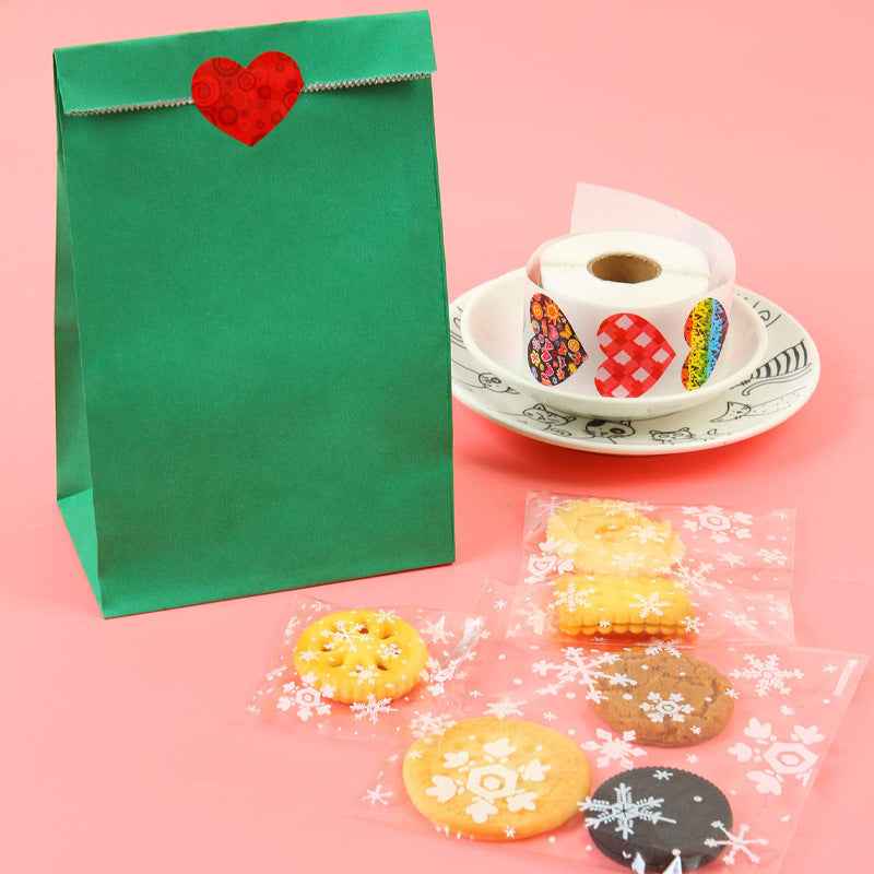 1000pcs Love Heart Stickers 1 inch