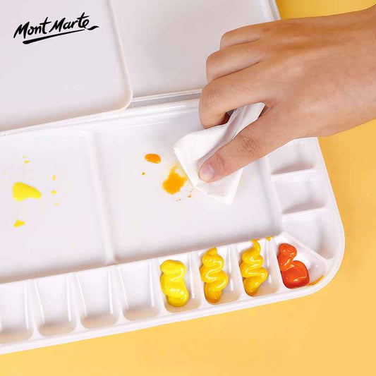 Luftdichte Aquarellpalette von Mont Marte, 18 Fächer