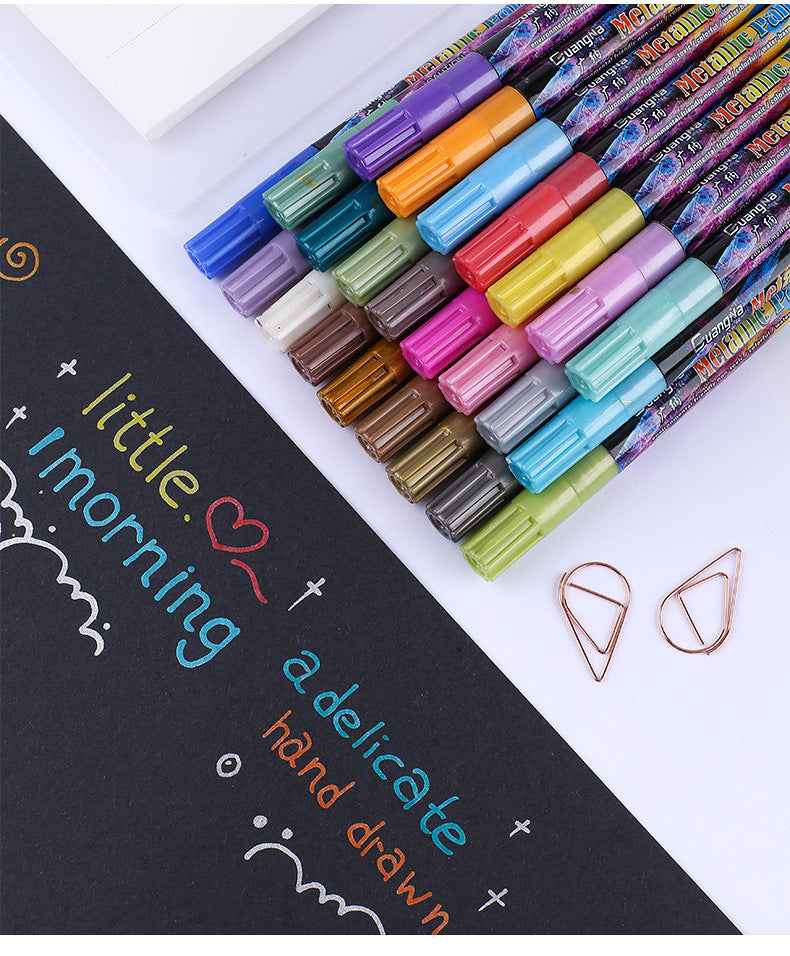 Guangna Shinning Metallic Marker Pens 24 färger