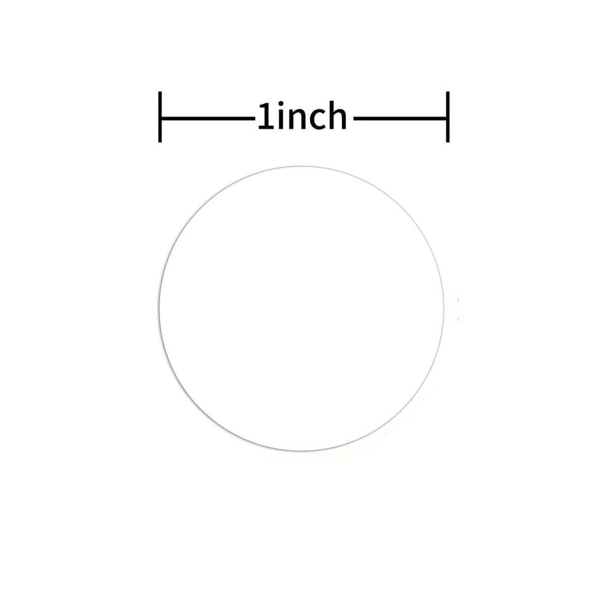 3000pcs 1 inch Dot 6 Rolls Coding Label Stickers White