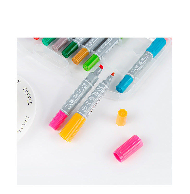 LETO Oil-Based Dual-Tip Permanent Marker — Chisel & Fine | 10-Pack