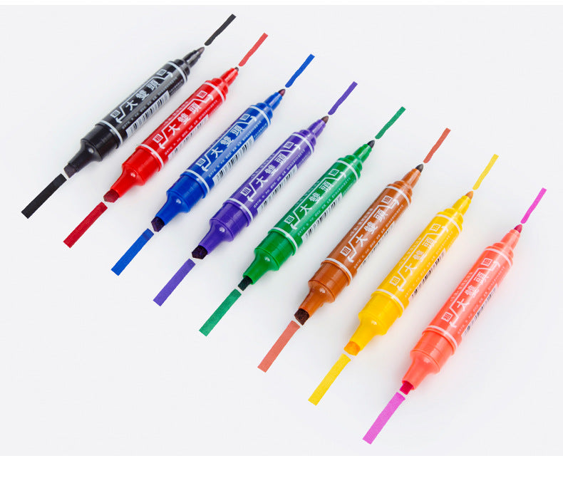 LETO Oil-Based Dual-Tip Permanent Marker — Chisel & Fine | 10-Pack