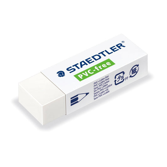 Staedtler 525 B20 PVC-freie weiße Blockradierer, 5er-Pack