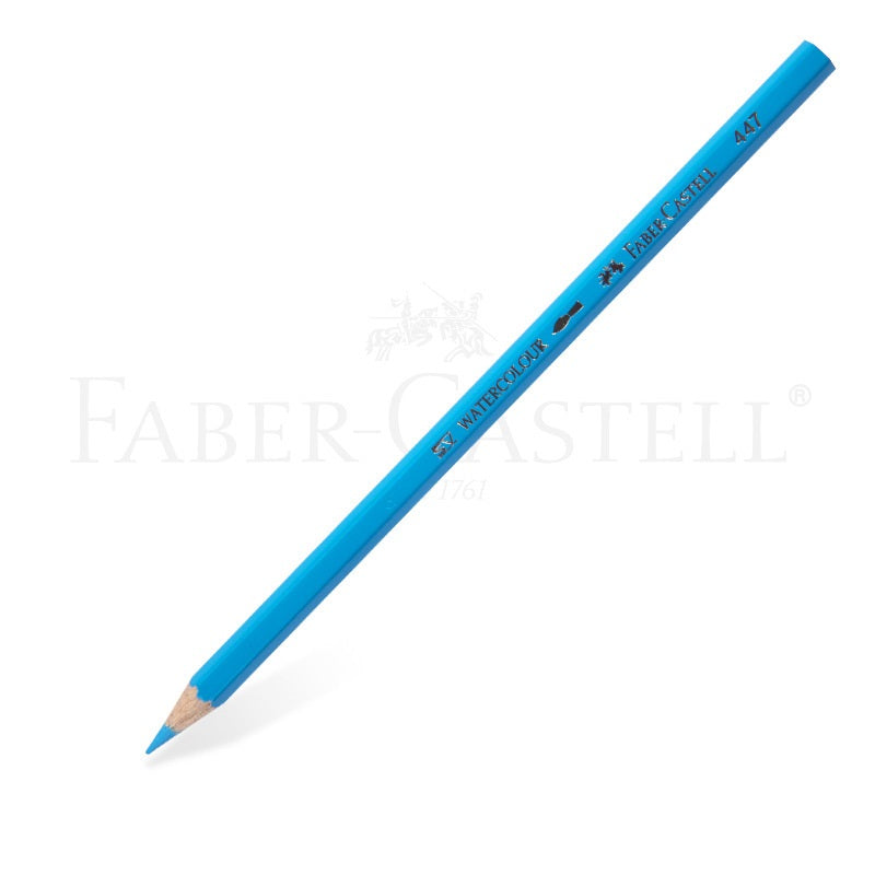 Faber-Castell Watercolor Pencil Single Colour - 12 Pack 447 Sky Blue