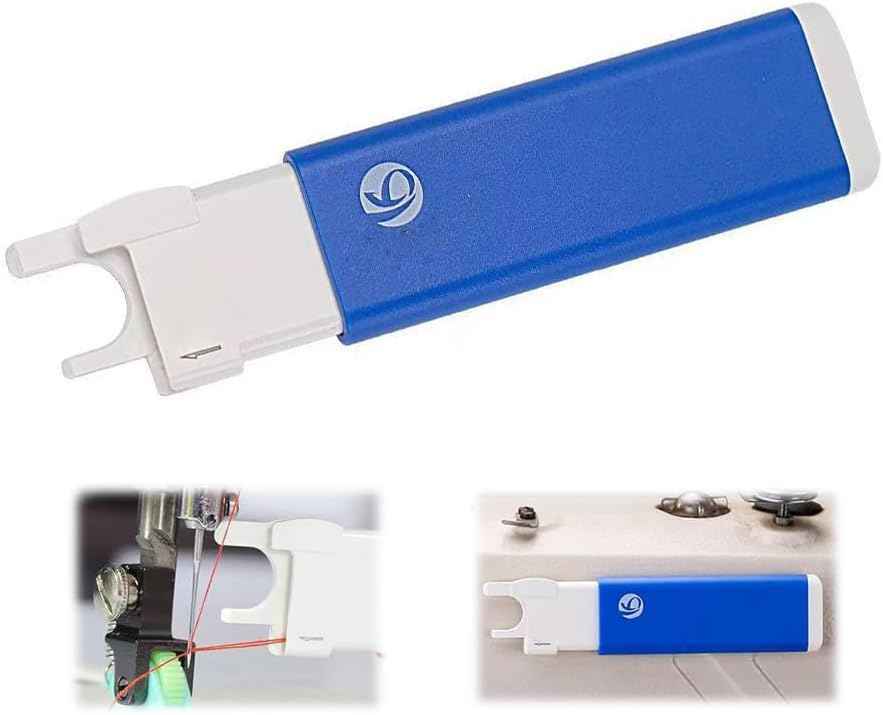 Sewing Machine Needle Threader with Strong Magnet Blue