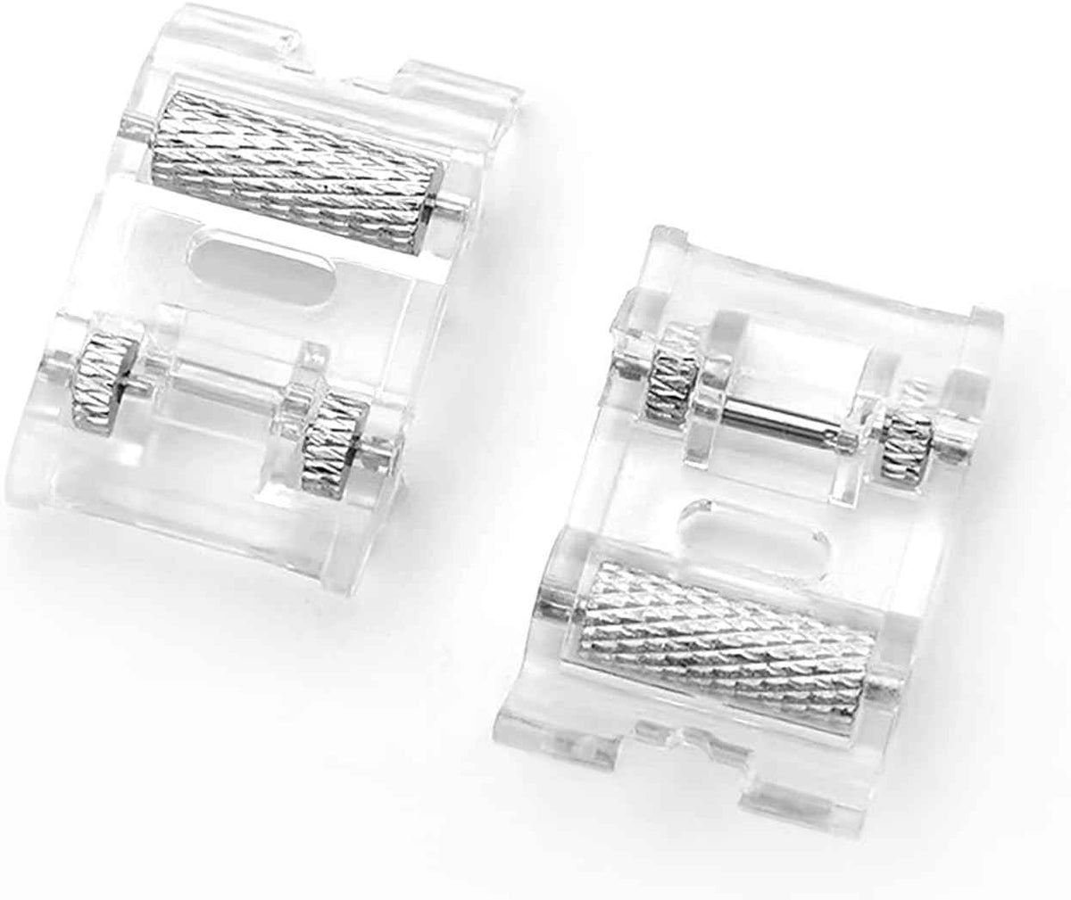 4 Pack Roller and Non-Stick Zigzag Teflon Sewing Machine Presser Foot