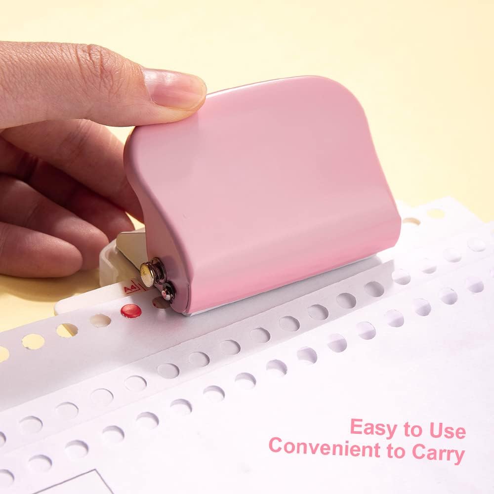 KW-trio 6-Hole Paper Punch Handheld for A4 A5 B5