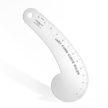 Vary Form Curve Ruler 12“ French Curve Ruler for Measuring Sewing 6112A(12")