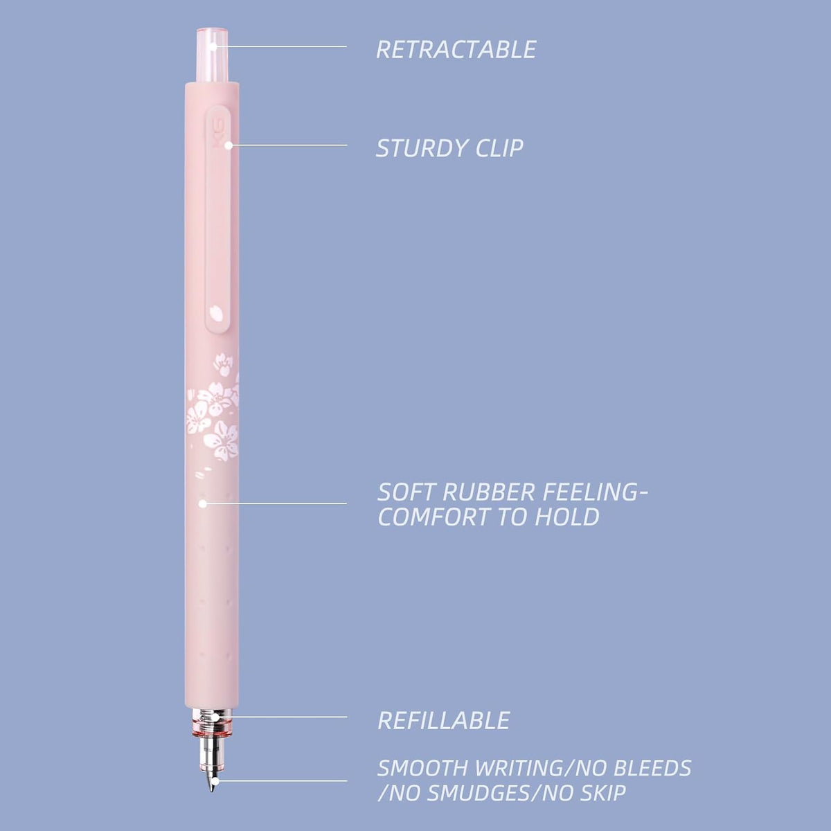 Kaco Gel Pens Cute Stationery 6 Pieces 0.5mm