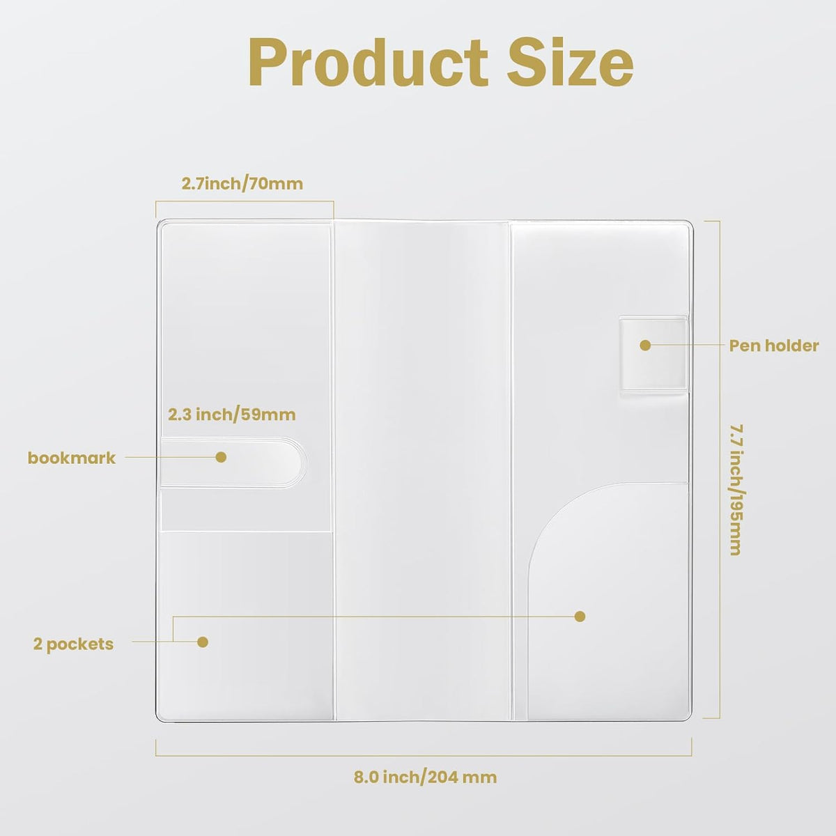 PVC Clear Cover for Hobonichi Weeks Planner 3-Pack