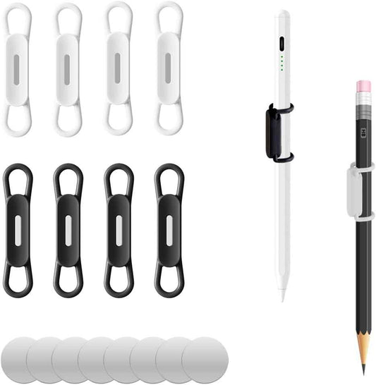 Silicone Magnetic Pen Holders 8 Pack for Refrigerator,Whiteboards