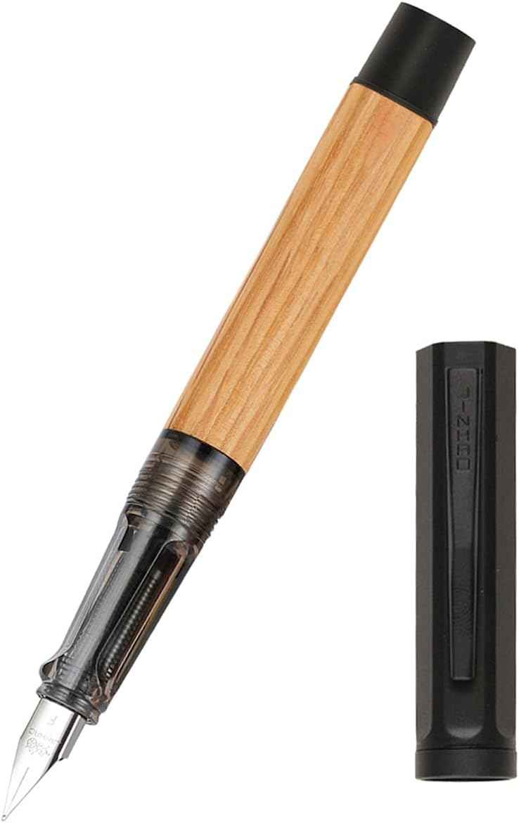 Jinhao 58 Wooden Fountain Pen - Natural Oak