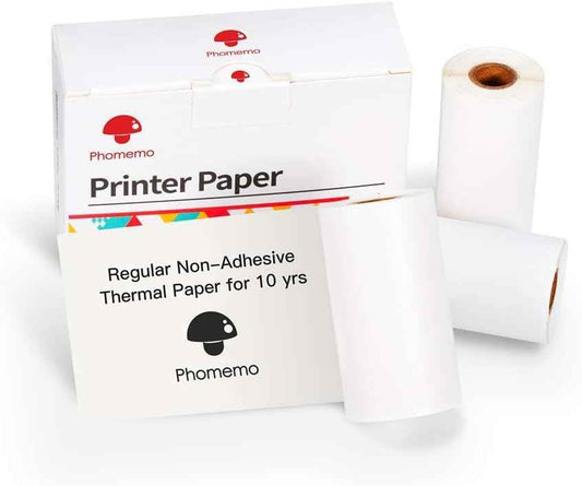 White Thermal Paper 53mm x 6.5m for Phomemo M02/M03 Mini Label Maker