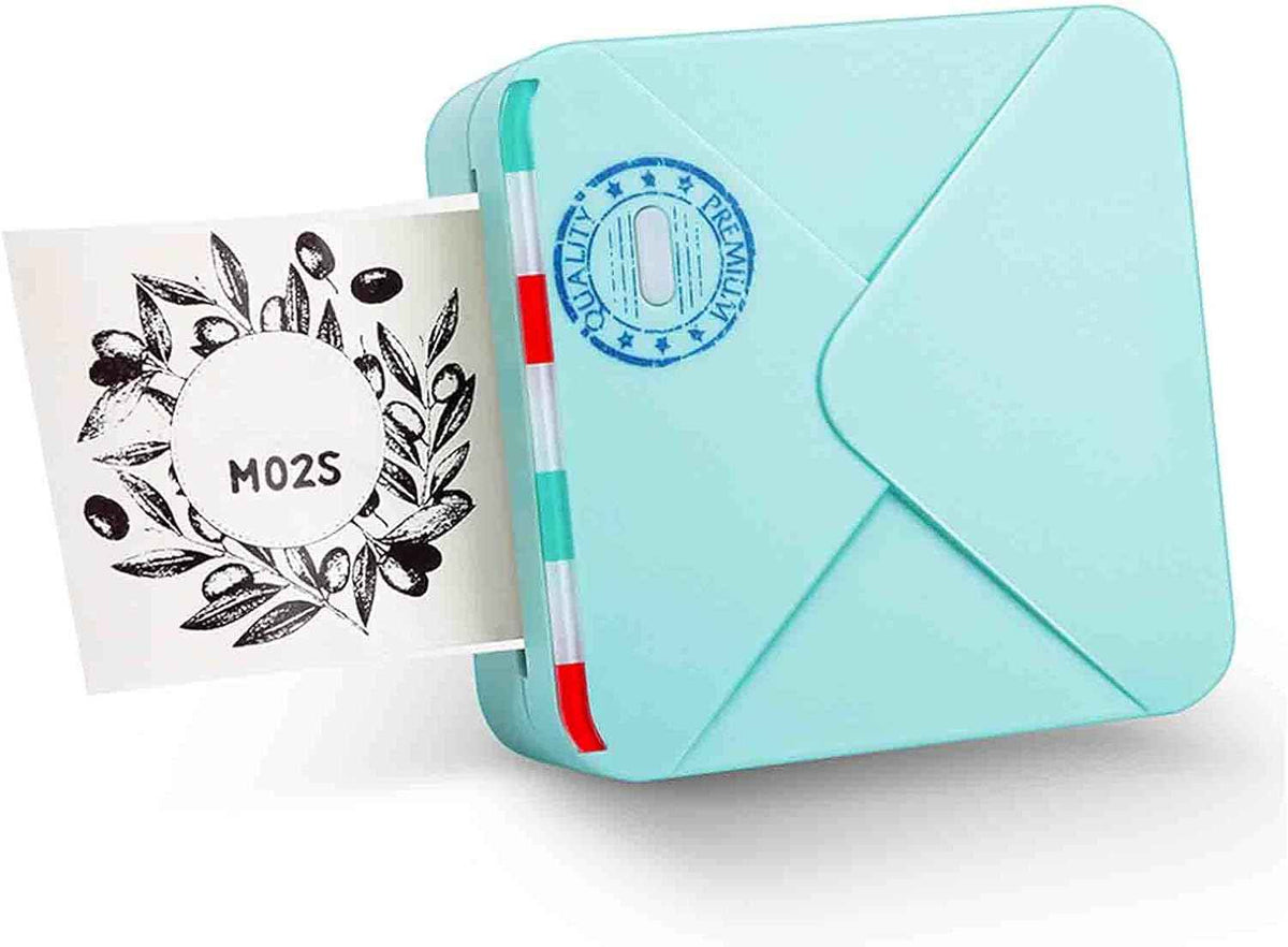 Phomemo M02S HD Bluetooth Thermal Photo Printer with 1 Roll Paper