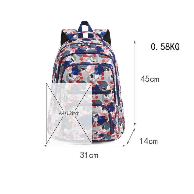 55L Lightweight Water-Resistant Backpack Outdoor Travel Bag
