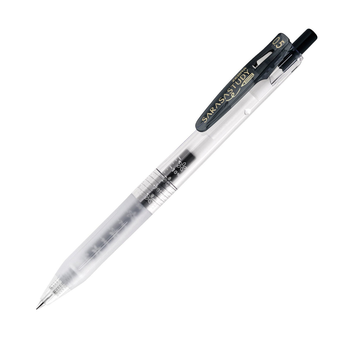 Zebra Sarasa Study Gel Pen - 0.5 mm - with 5pcs Black Ink Refills