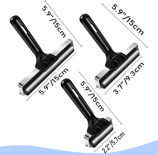 Soft Rubber Brayer Rollers for Printmaking 3 Pack