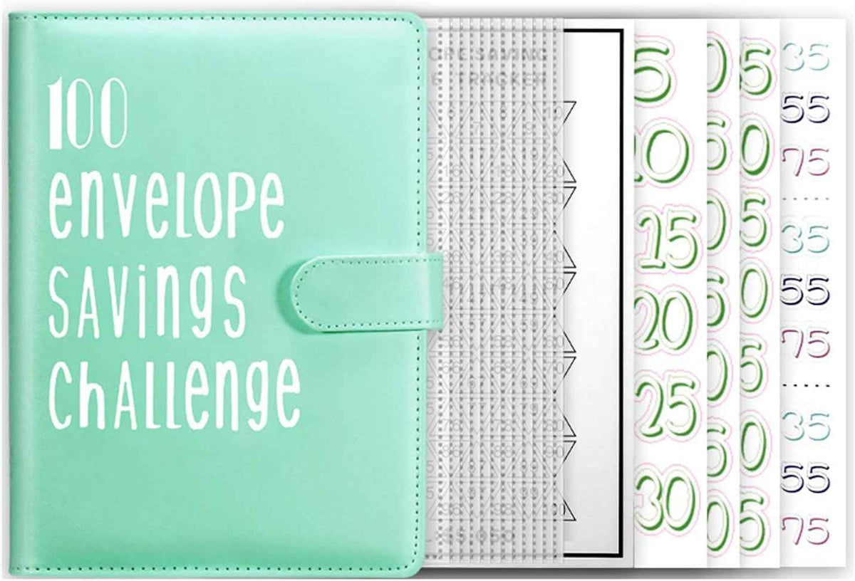 100 Day Challenge A5 Money Saving Budget Binder Green
