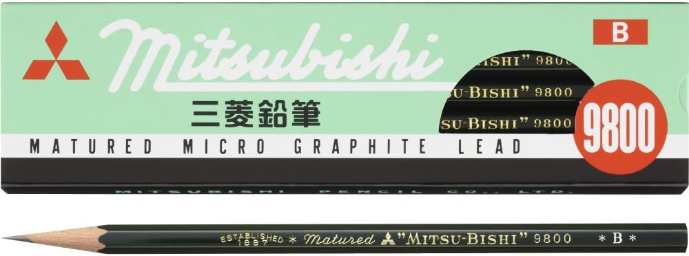 Mitsubishi 9800 Pencil - B - 12 Pack