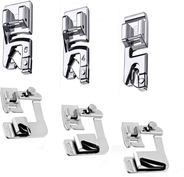 6Pcs Hemmer Foot Sewing Machine Presser Foot