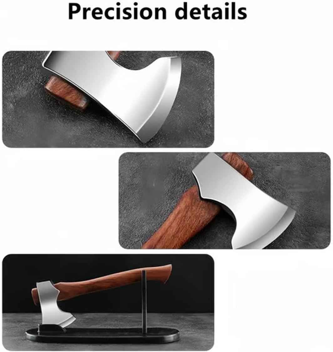 Mini Tactical Axe - Stainless Steel Fixed Blade for EDC & Survival