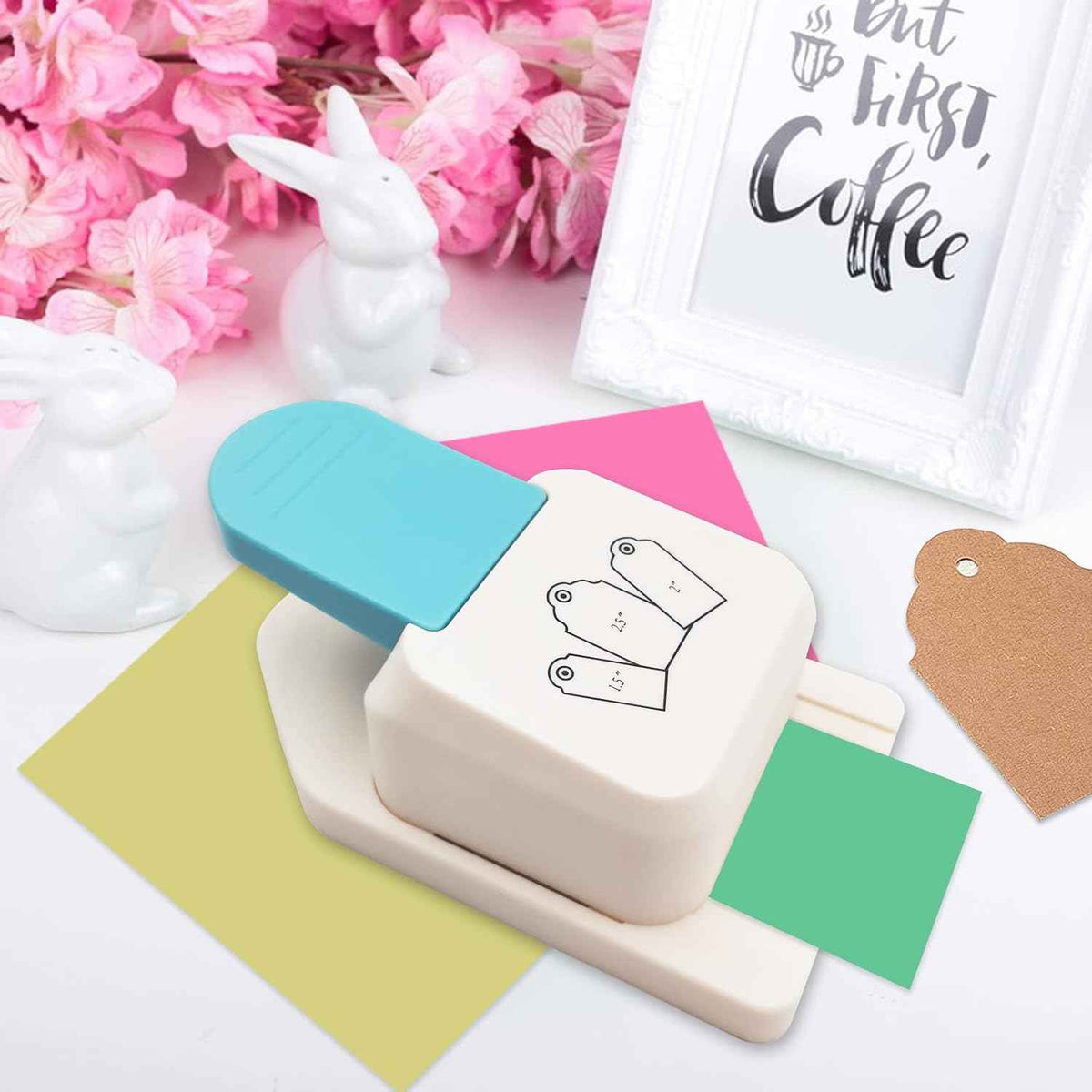 3in1 Craft Tag Paper Punch 1,5/2/2,5 tum