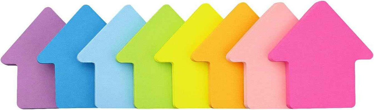 Arrow Shape Sticky Notes 8 Color 75 Sheets/Pad