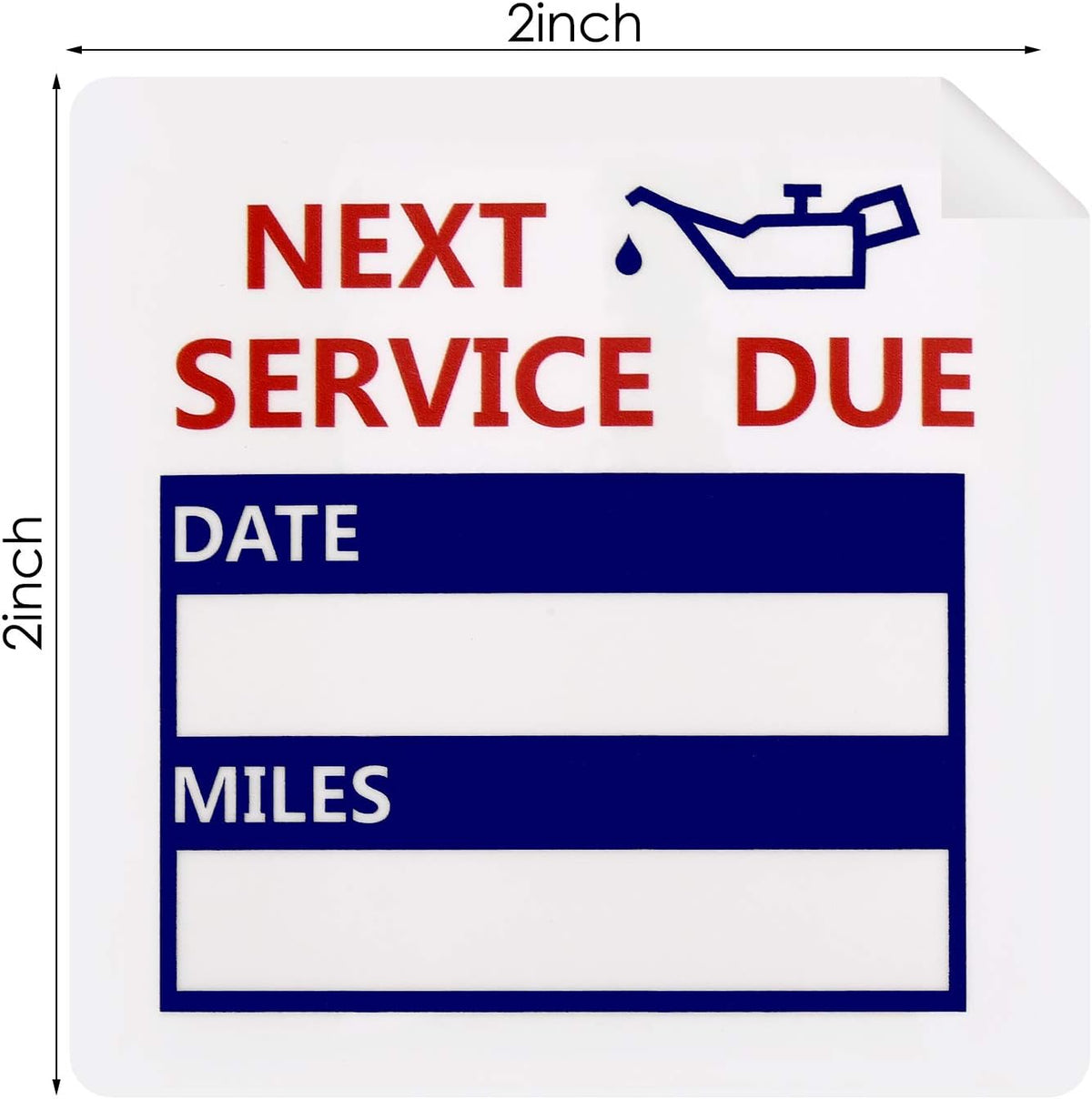 600Pcs Oil Change Reminder Stickers Service Reminder Labels
