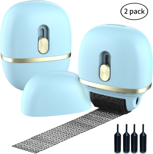 Identity Protection Roller Stamps 2 Pack Blue