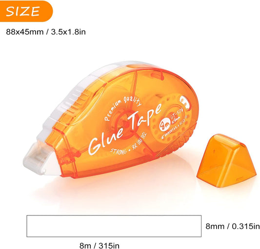 3 Pack Double Sided Tape Roller Dispenser
