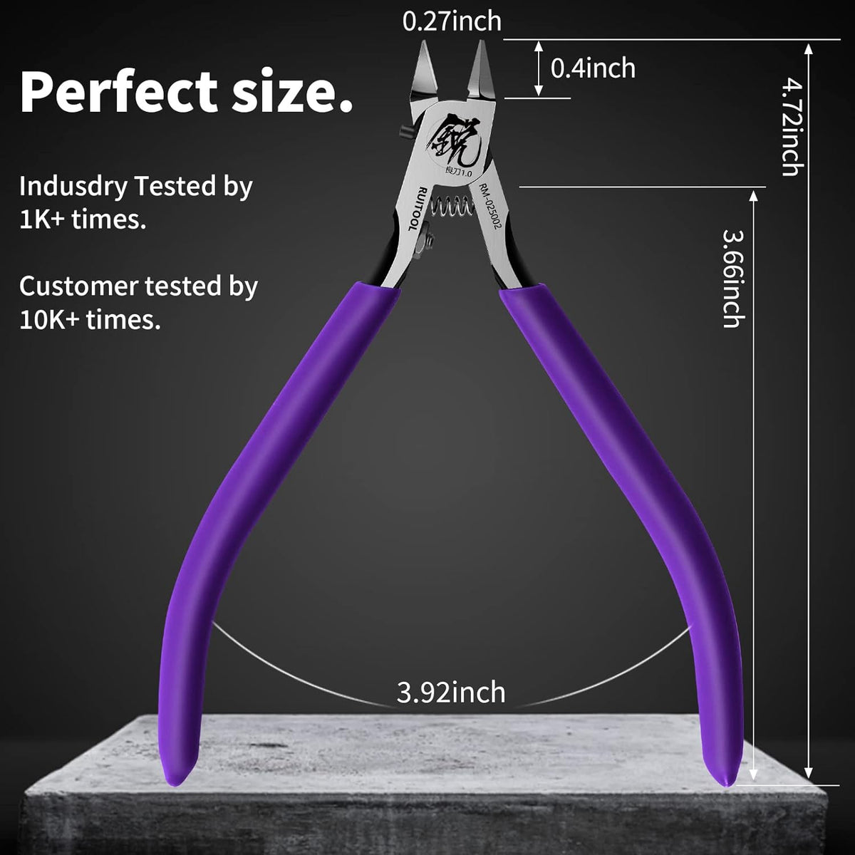 RUITOOL Model Nipper RM 1.0 Purple for Plastic Models