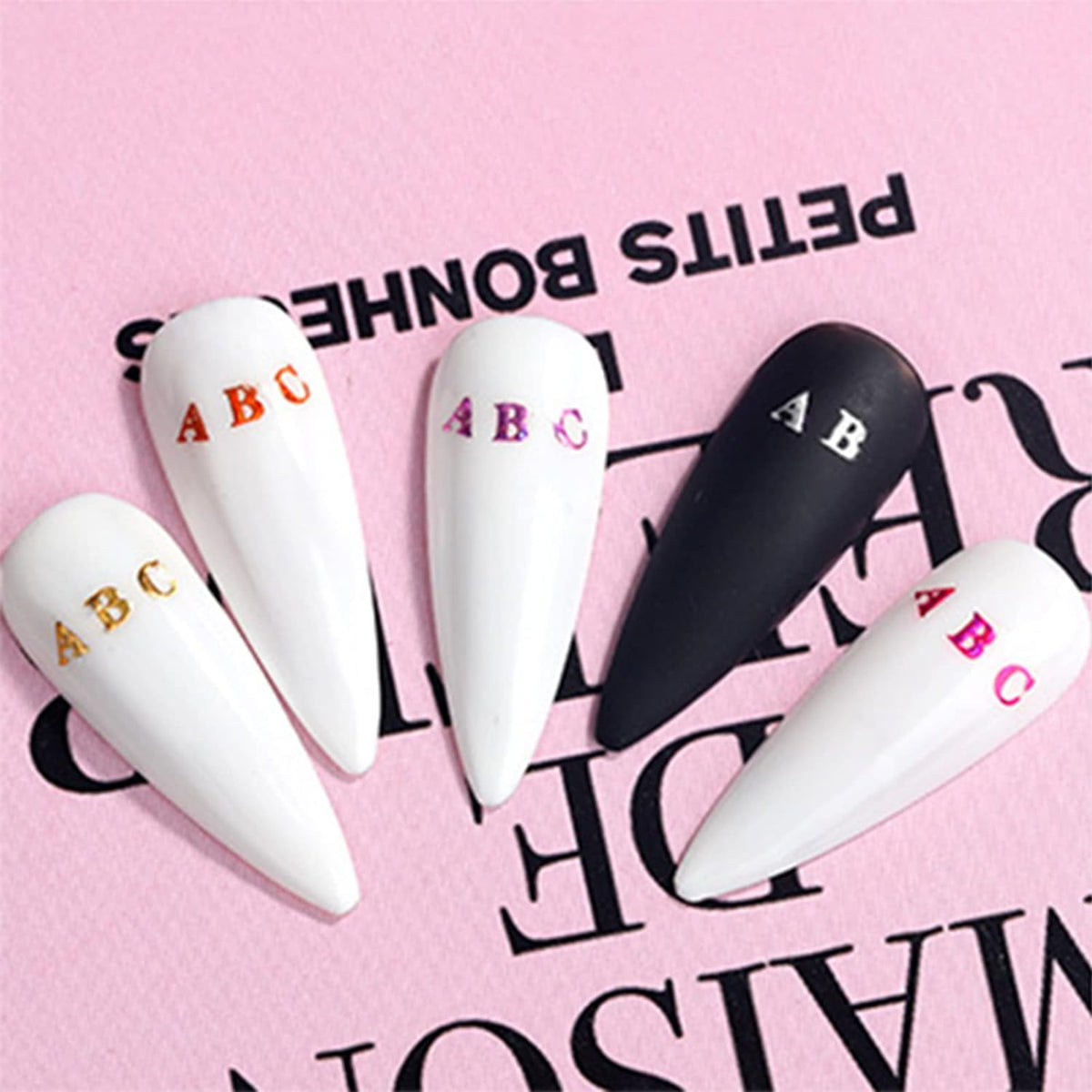3mm Mini Alphabet Letters Stickers Self Adhesive 8 Sheets