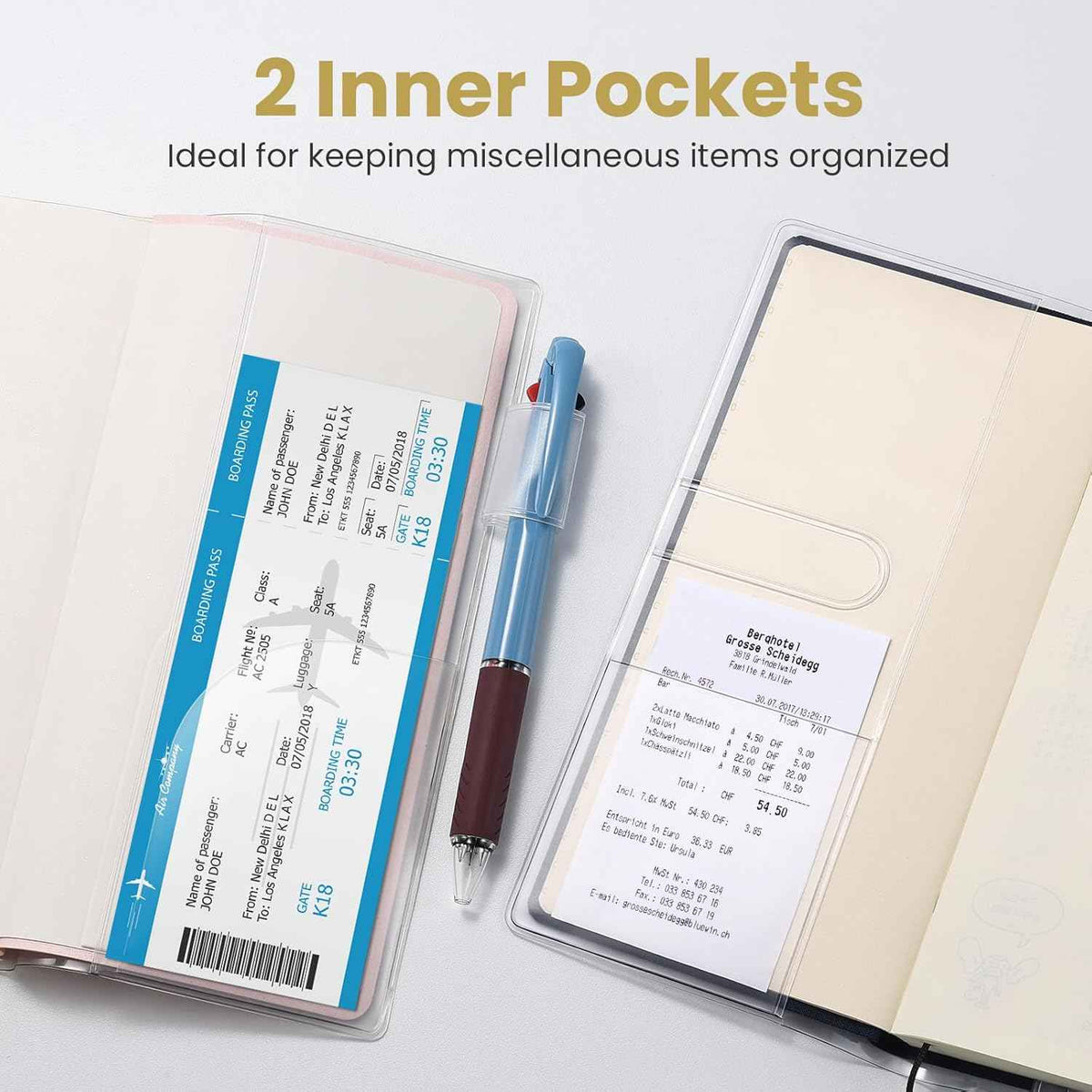 PVC Clear Cover for Hobonichi Weeks Planner 3-Pack