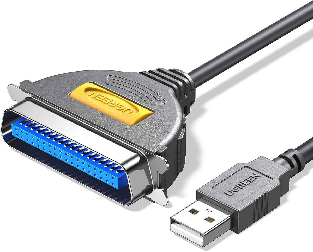 UGREEN 2M USB to Parallel Port Printer Cable for Old Printer