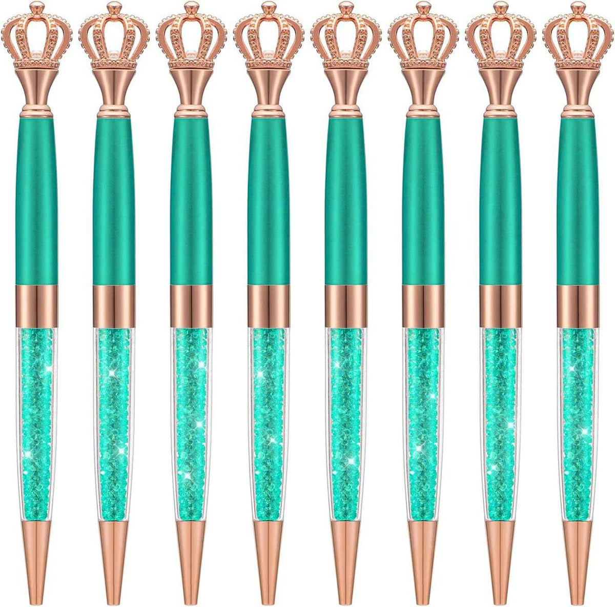 8-delige Crystal Crown-balpenset voor dames, kinderen, meisjes