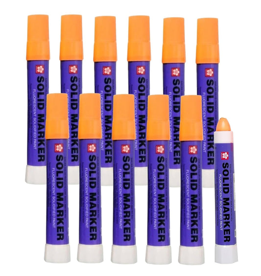SAKURA Solid Marker, Permanentmarker-Farbstifte, 12er-Pack, Orange