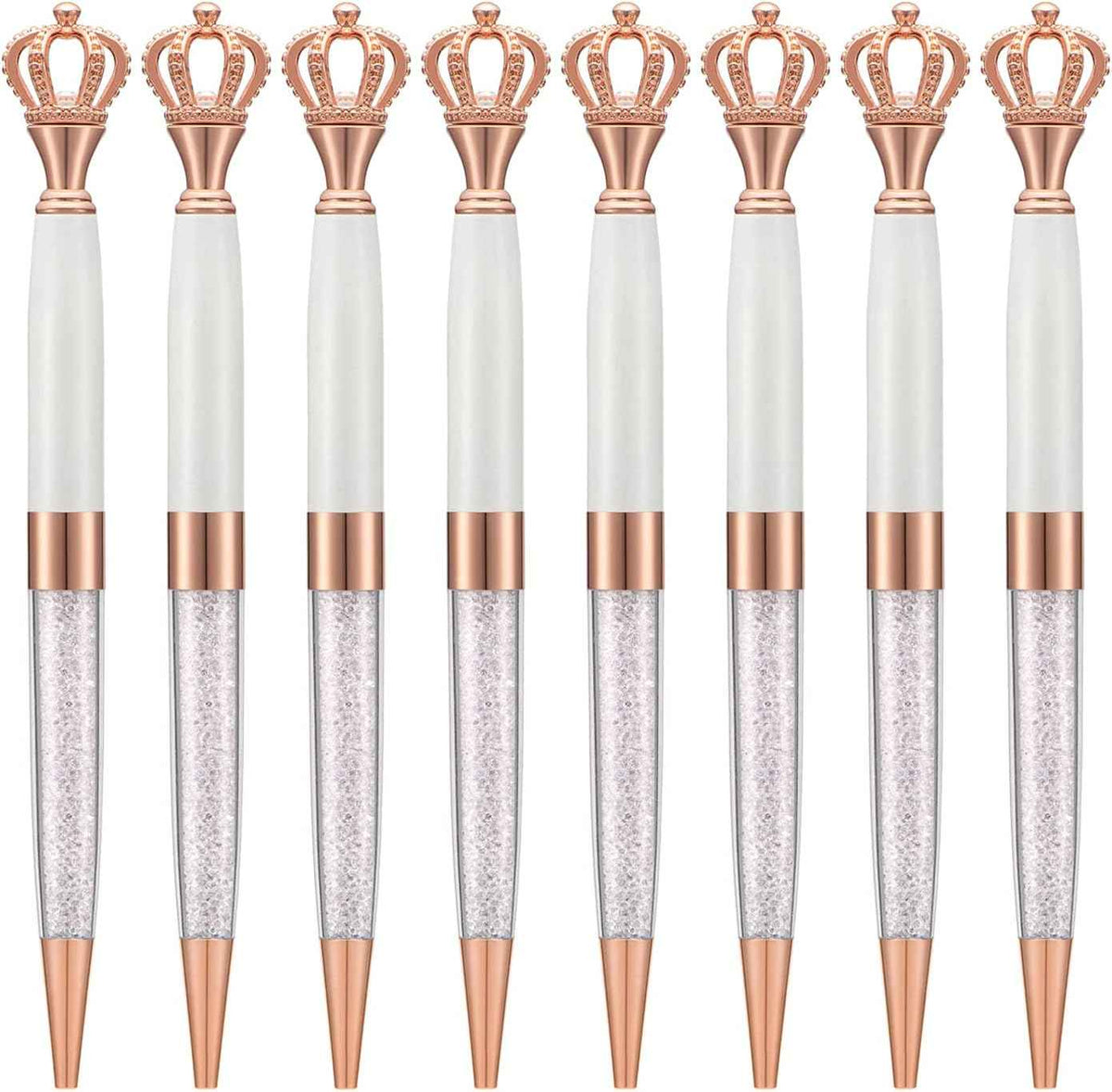 8-delige Crystal Crown-balpenset voor dames, kinderen, meisjes