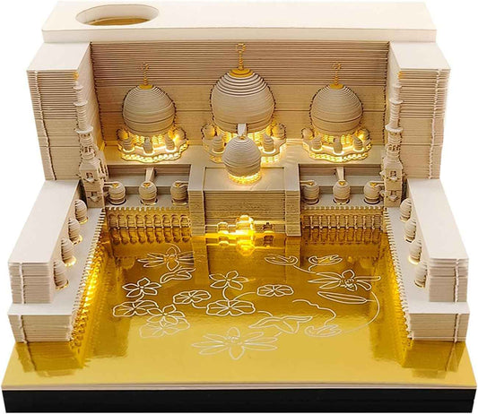 Notatnik papierowy Masjid Art 3D Notatniki ze światłem