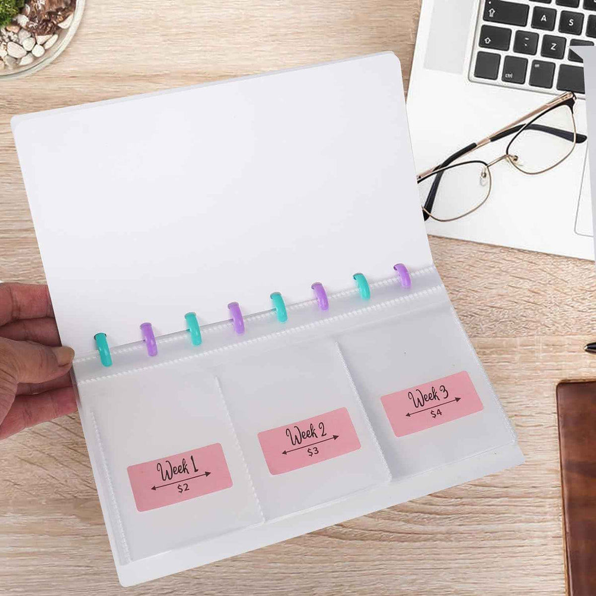 52 Weeks Saving Challenge Binder Budget Planner