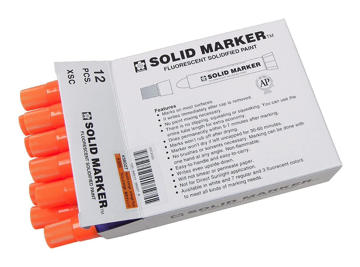 SAKURA Solid Marker, permanente marker verfpennen, 12 stuks, oranje