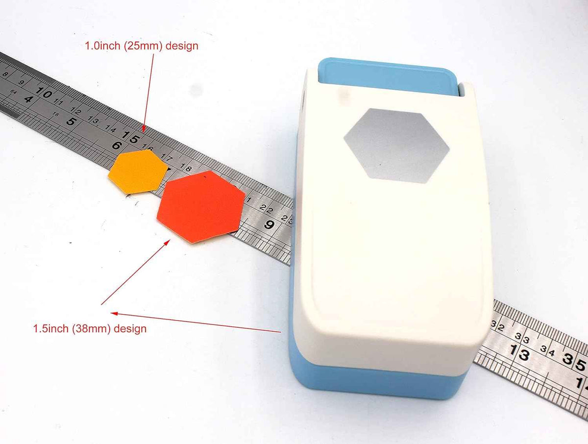 Hexágono de Pucher de papel para álbumes de recortes artesanales de 38mm, 1,5 pulgadas