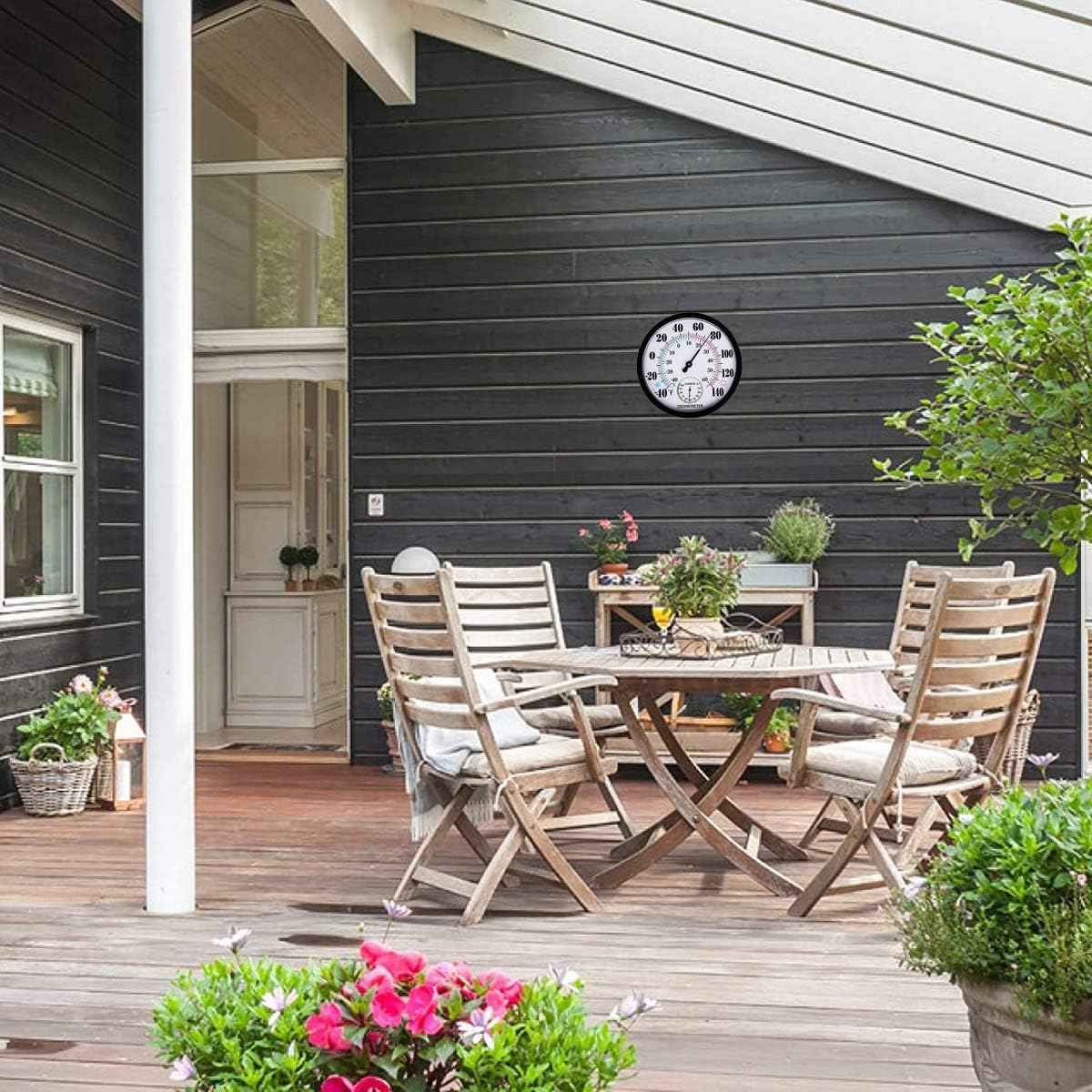 10 Inch Indoor Outdoor Thermometer Hygrometer