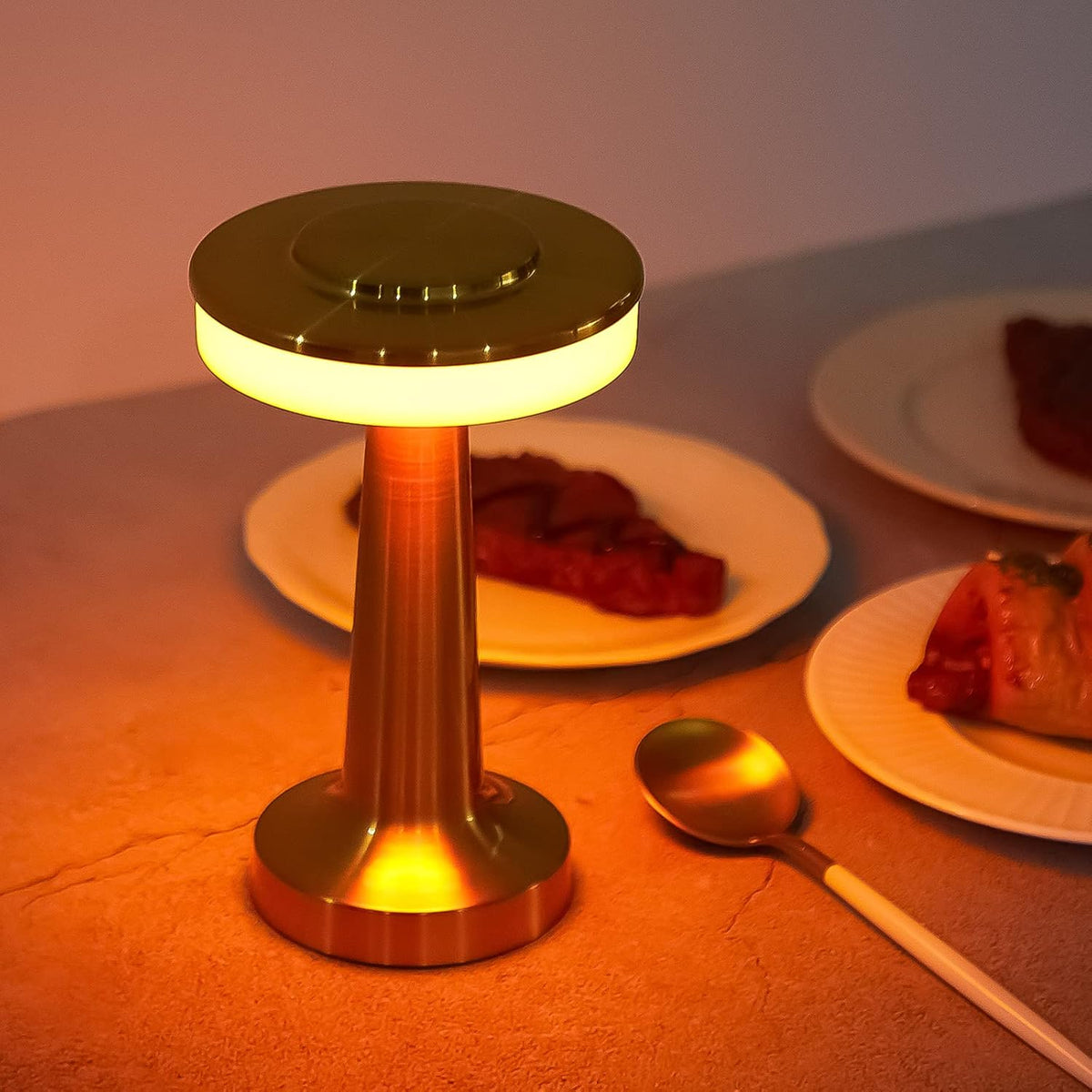 4Pcs Portable Cordless Table Lamp with Touch Sensor Rechargeable