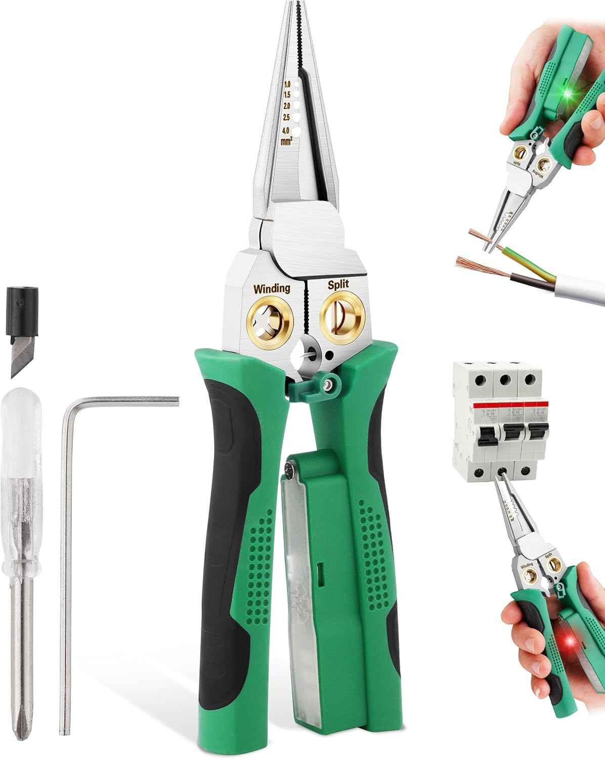 8 In 1 Wire Stripper with Voltage Tester