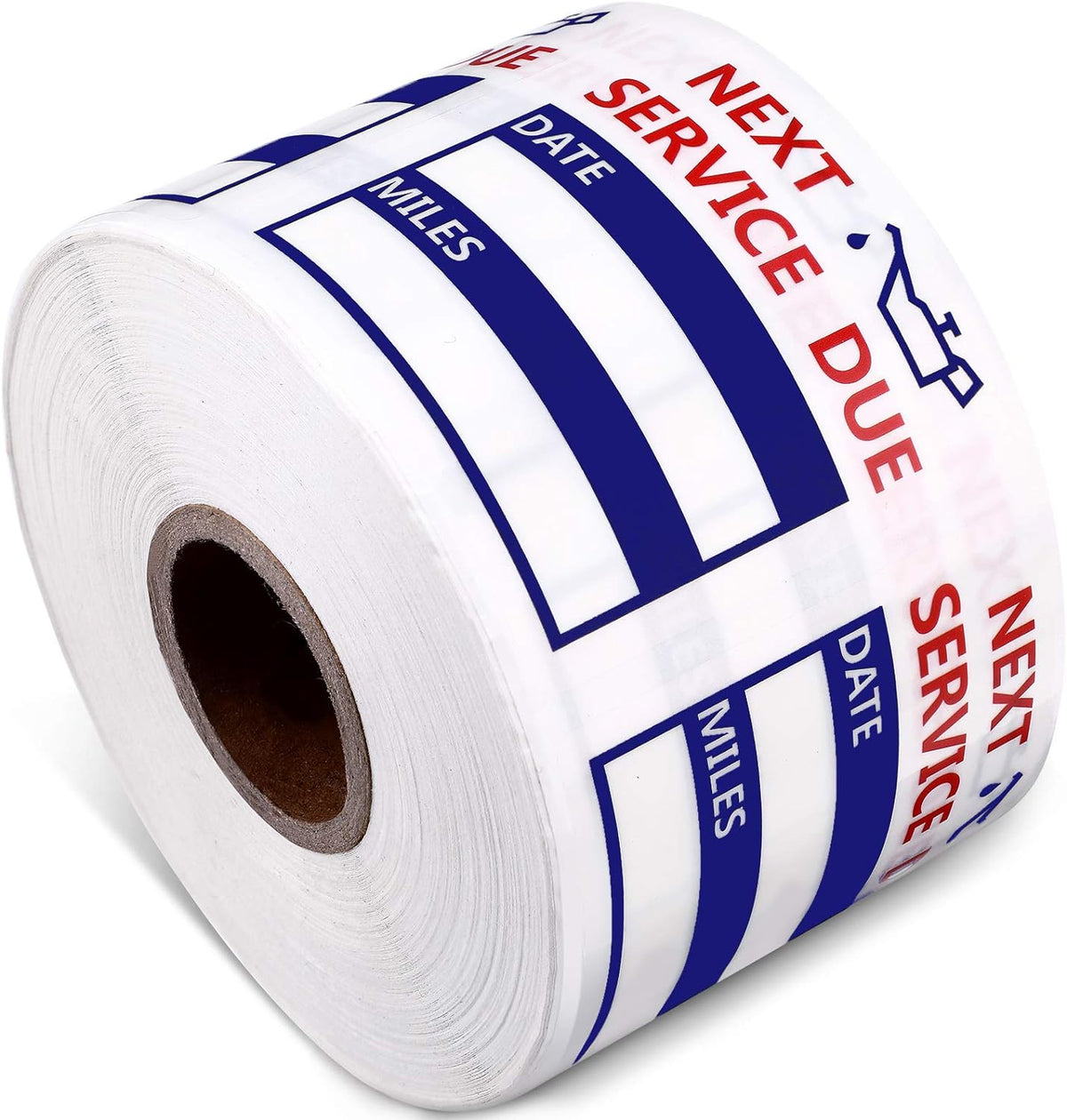 600Pcs Oil Change Reminder Stickers Service Reminder Labels Blue
