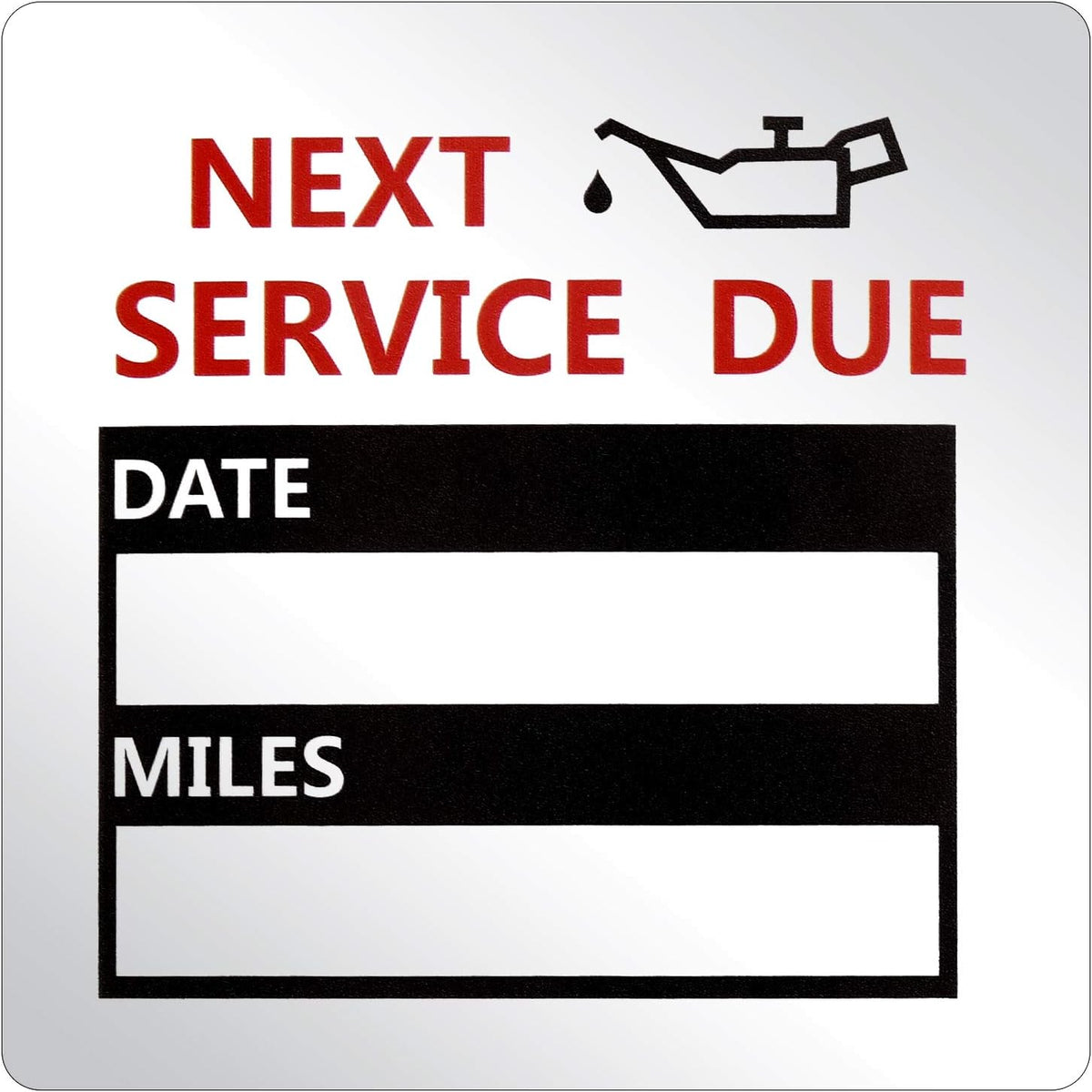 600Pcs Oil Change Reminder Stickers Service Reminder Labels